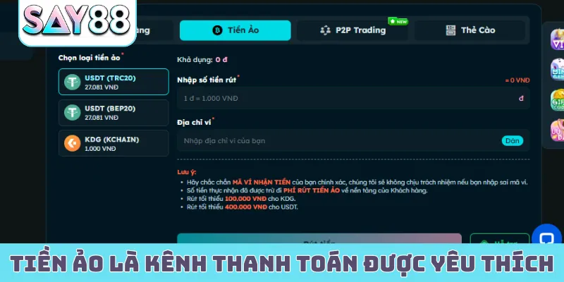 Tiền ảo là kênh thanh toán được yêu thích